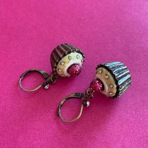 Betsey Johnson cupcake earrings